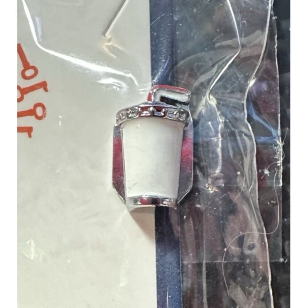 KEEP Collective Silver Pavé Fountain Drink Charm Slider Stella & Dot NIP